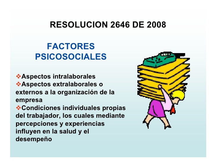 ley 2646 riesgo psicosocial